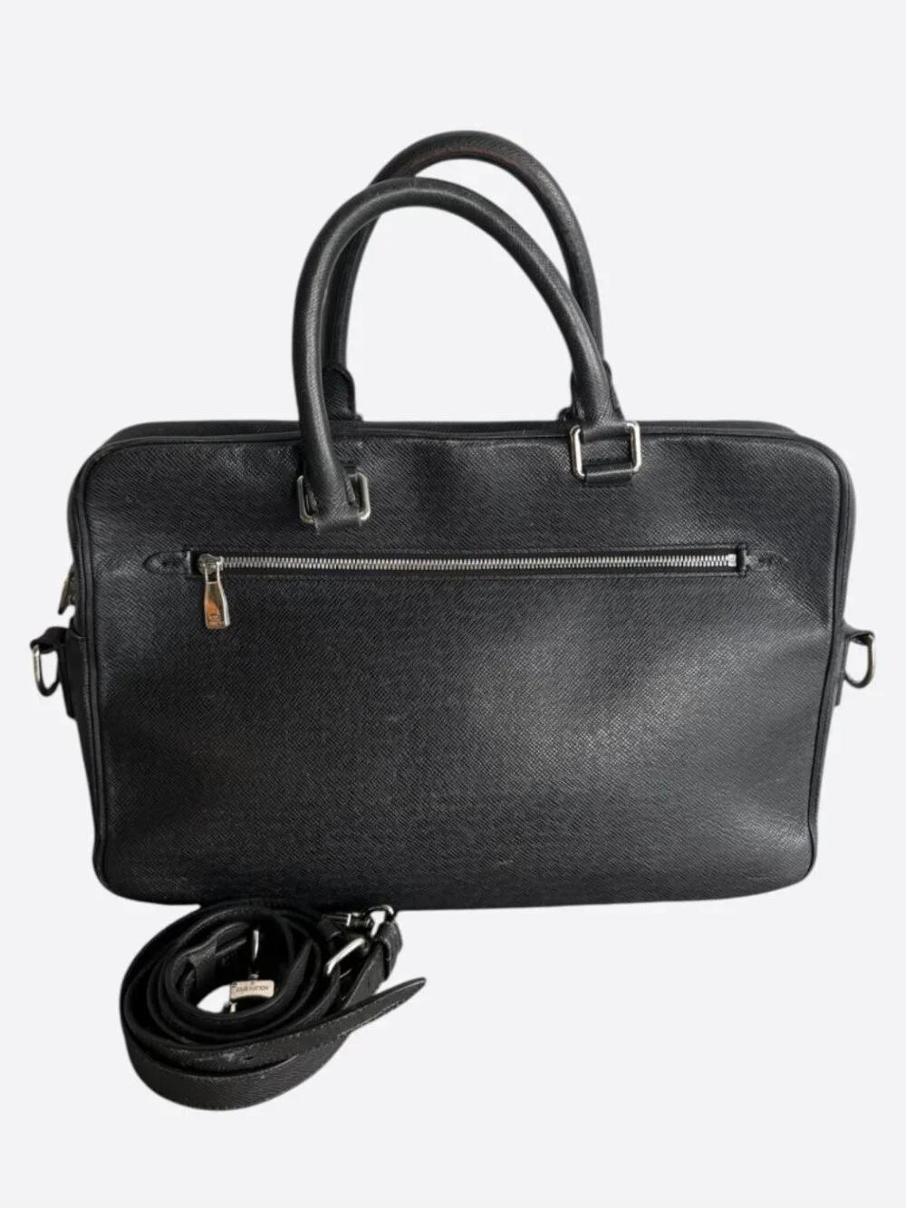 Louis Vuitton Black Taigarama Porte Documents Laptop Bag